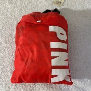 NWT Victoria's Secret PINK Red Packable Bag